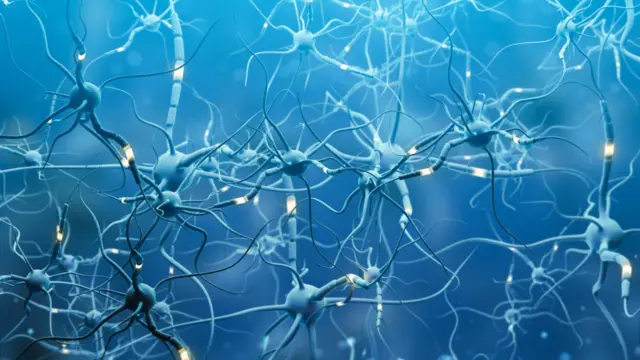 Abstract visualization of brain neurons symbolizing neuroplasticity and how journaling rewires the mind for positivity and growth.
