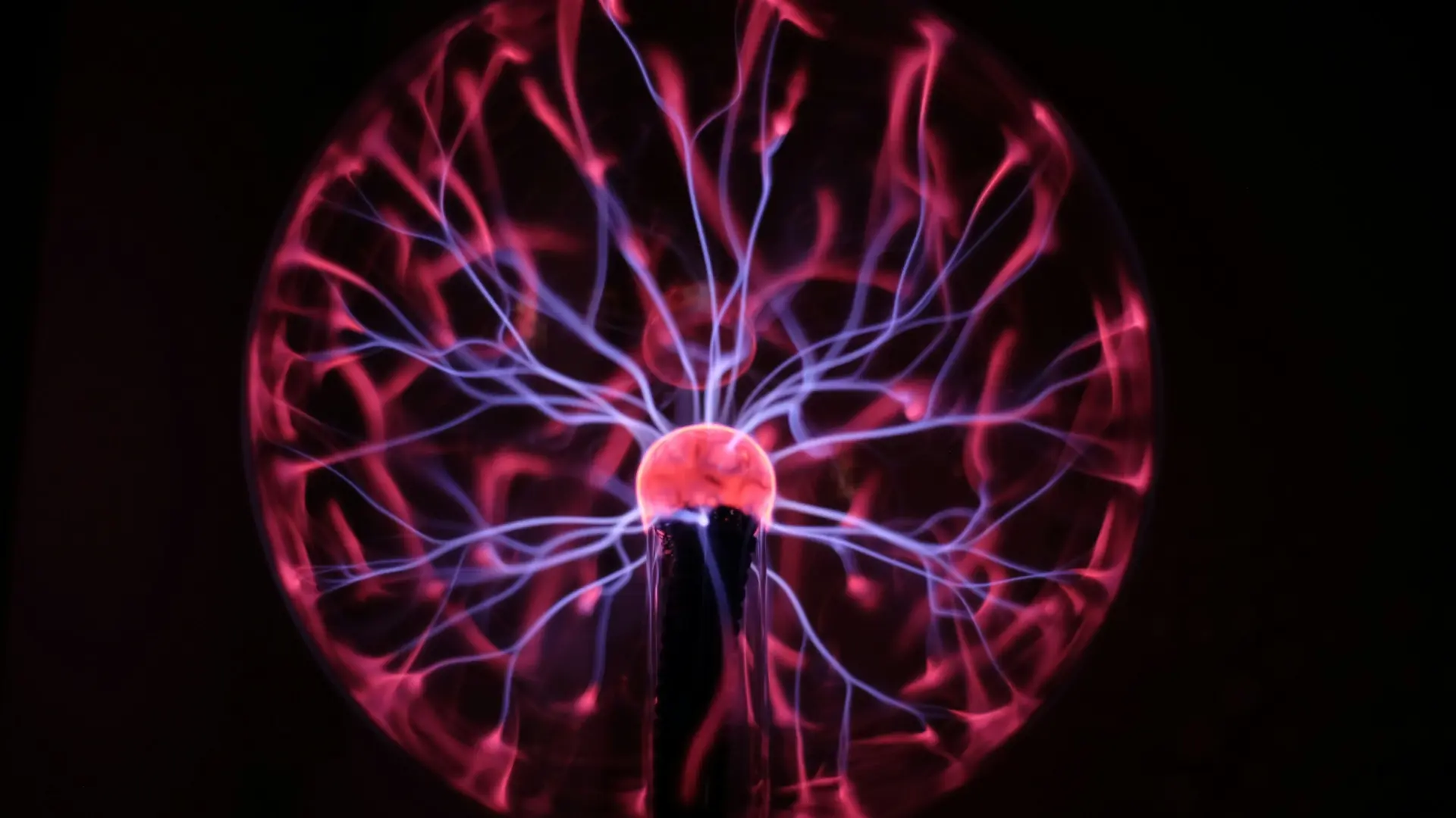 A glowing plasma sphere representing the energetic power of thoughts