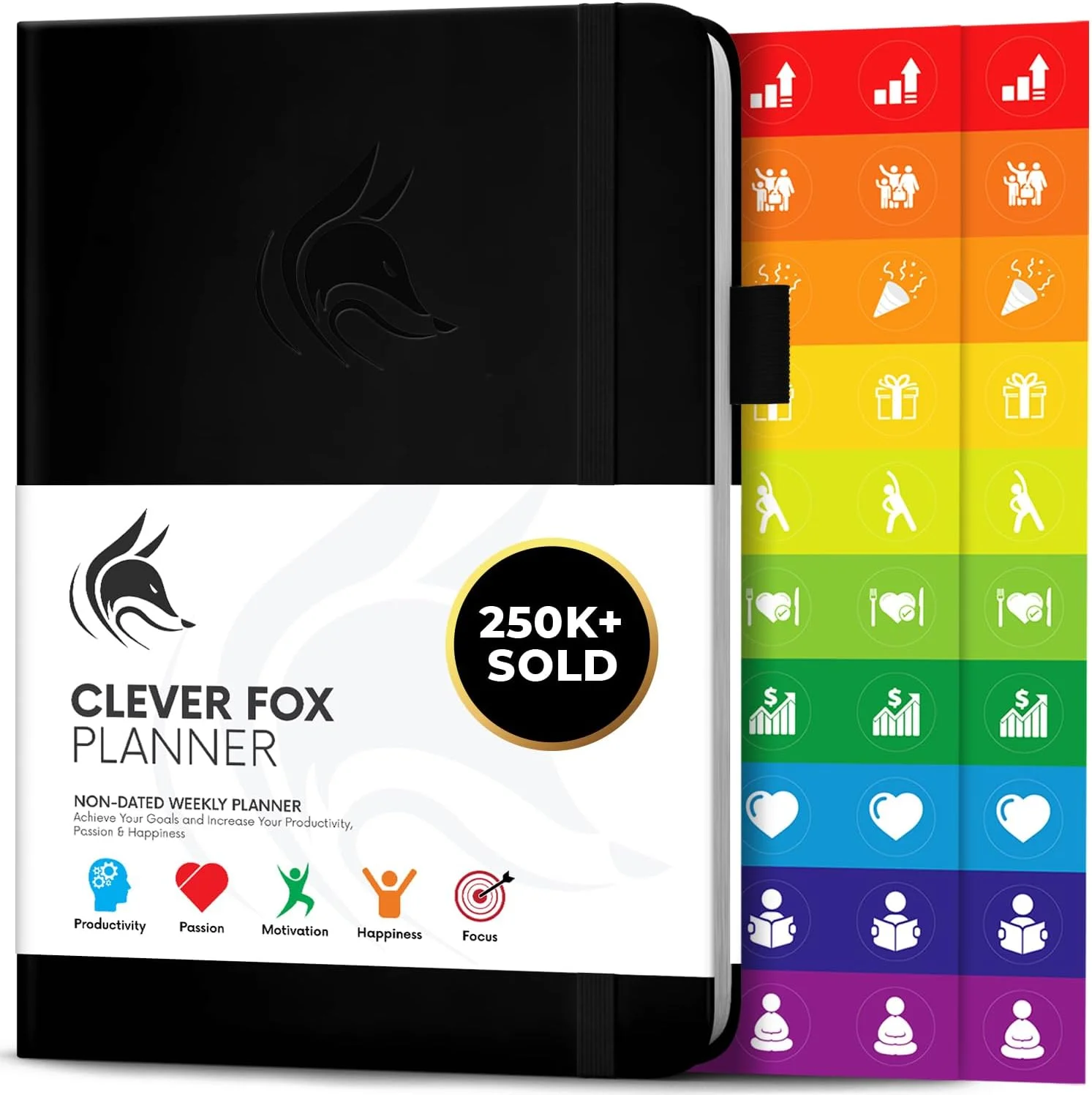 Clever Fox Planner — best goal setting journal with weekly and monthly planning sections