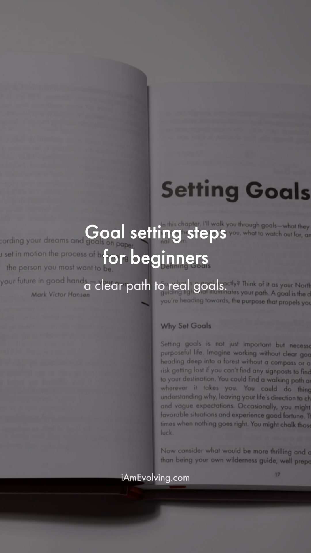 Goal Setting Steps For Beginners — Slide 1