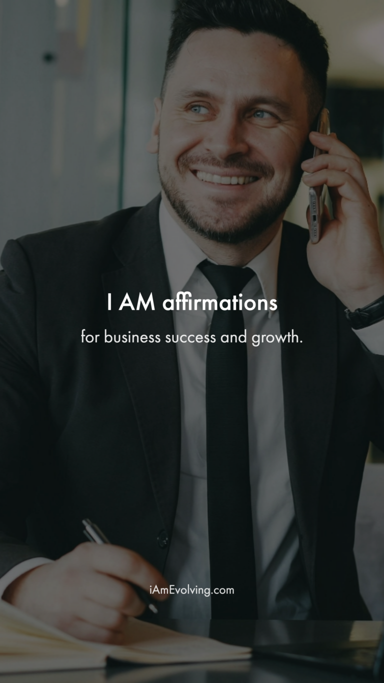 Iam Affirmations For Business Success Growth — Slide 1