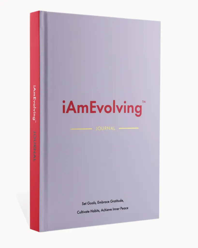 iAmEvolving at Work journal in lavender — team mindfulness and goal setting