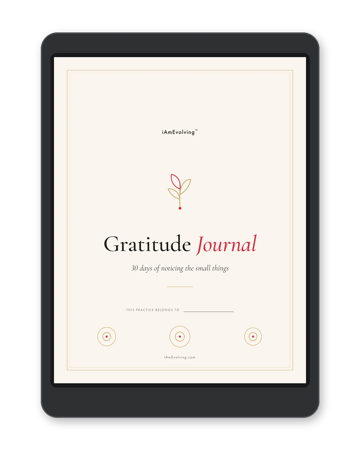 Free 30-Day Gratitude Journal